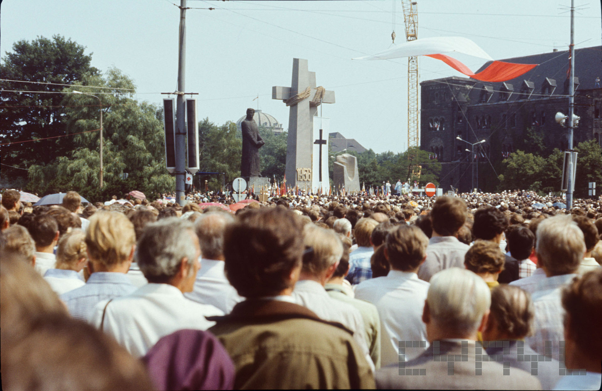 Obchody 25. rocznicy Poznańskiego Czerwca 1956 | 1981 | Fotografie Jerzego Sroczyńskiego