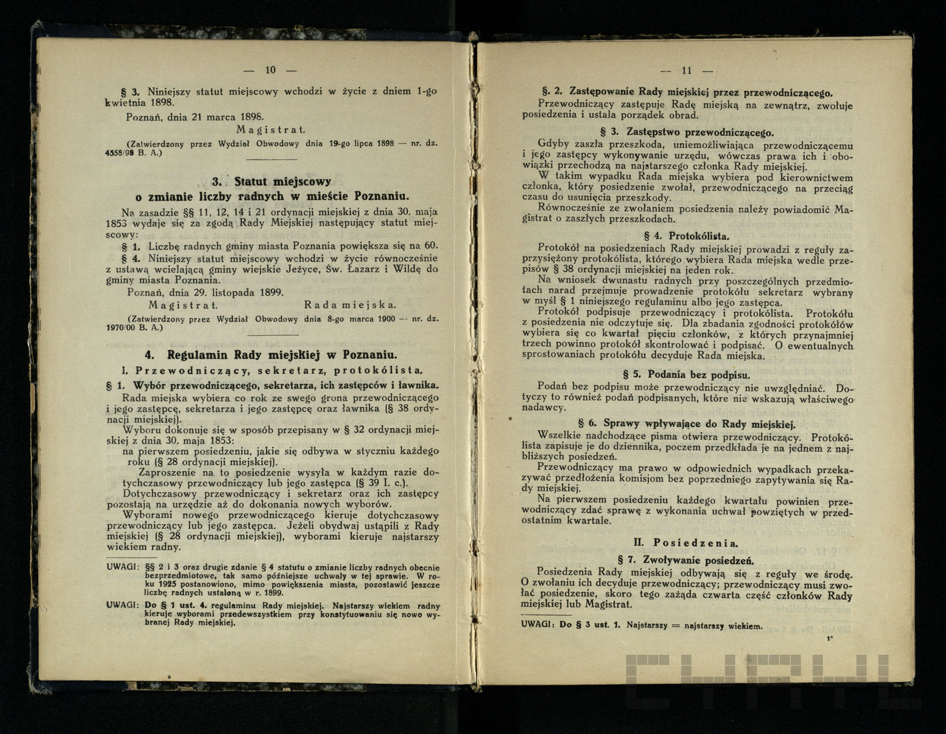 Zbiór statutów miejskich | 1926 | Ze zb. Grażyny Sobierajskiej-Mormol
