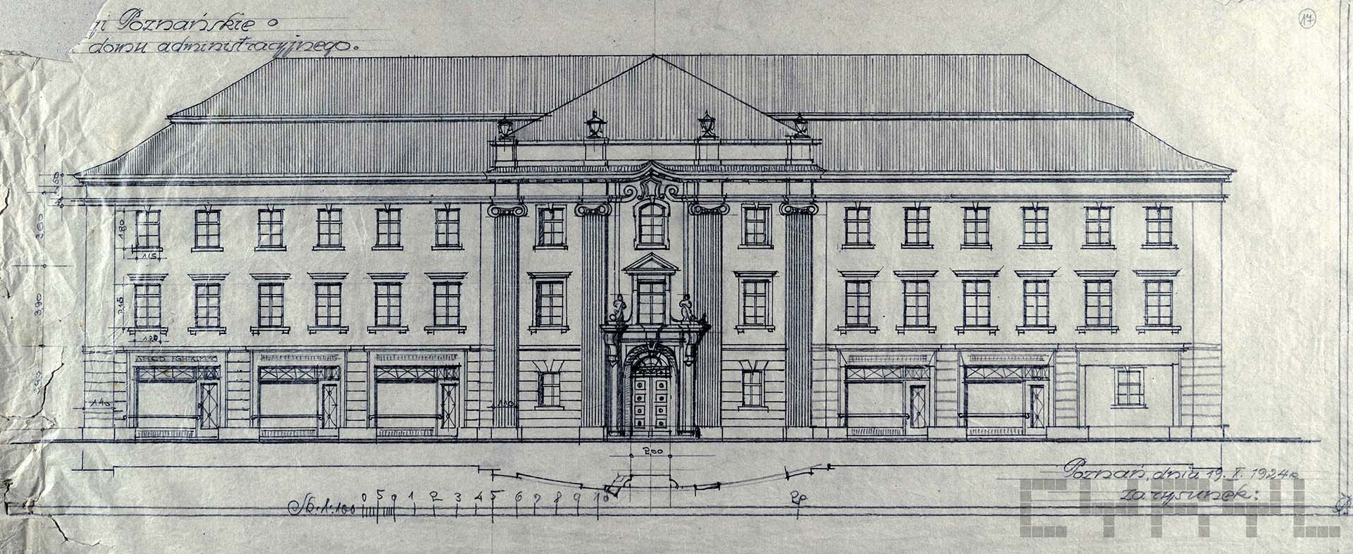 Dom Administracyjny na Pewuce | Projekty Stefana Cybichowskiego | 1924–1925 | MKZ