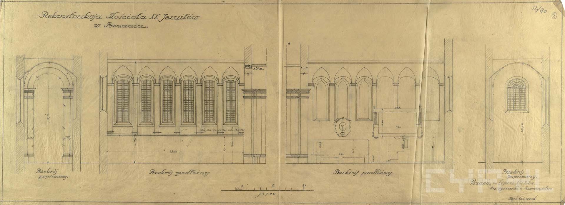 Kościół Jezuitów, przebudowa | Projekty Stefana Cybichowskiego | 1921–1923 | MKZ
