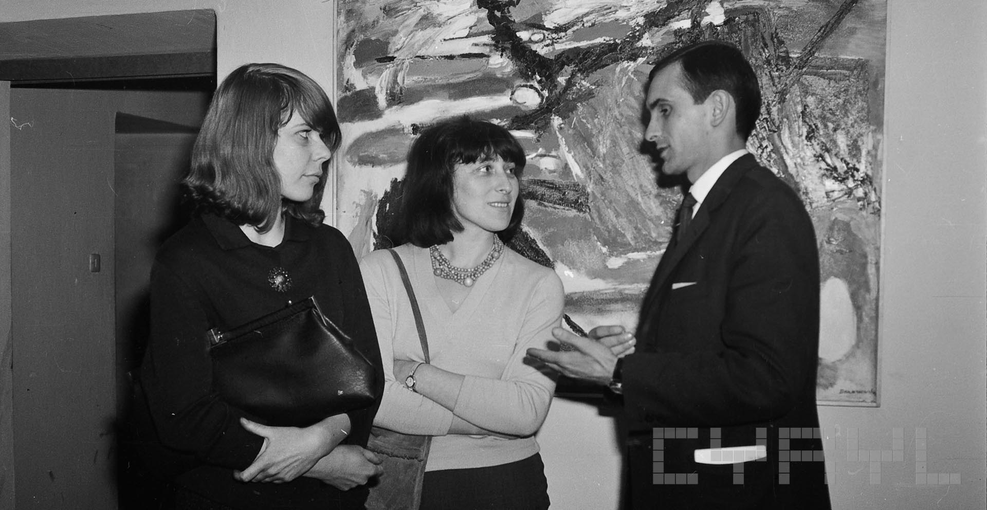Wystawa polskich artystów działających w Londynie | 1965 | Fotografie Jerzego Nowakowskiego