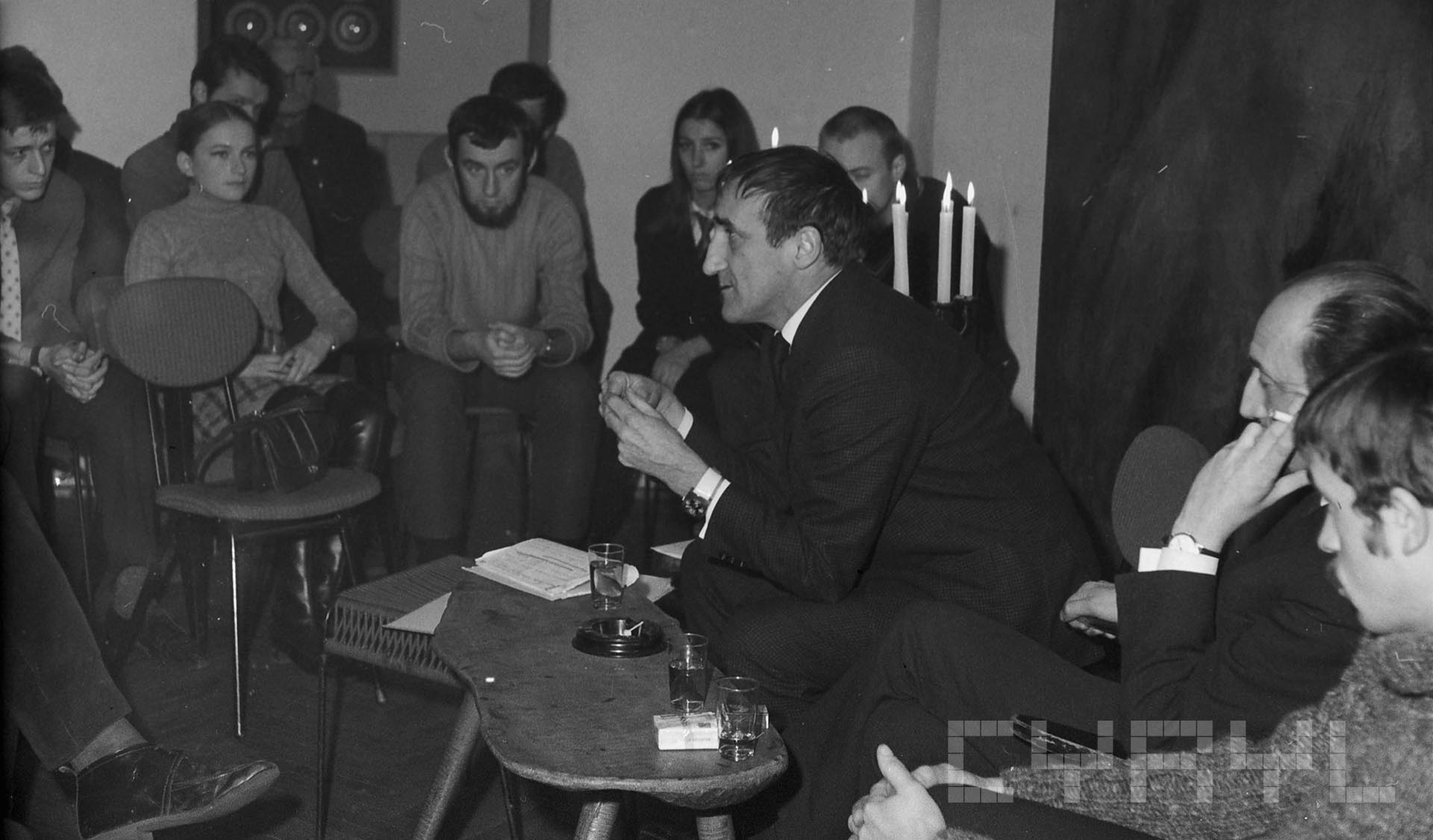 Spotkanie z Tadeuszem Kantorem | 1968 | Fotografie Jerzego Nowakowskiego