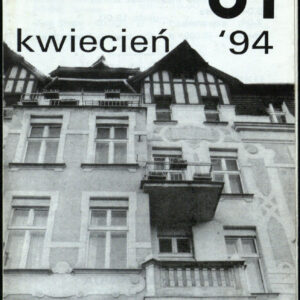 drukowany tekst z czarno-białymi fotografiami