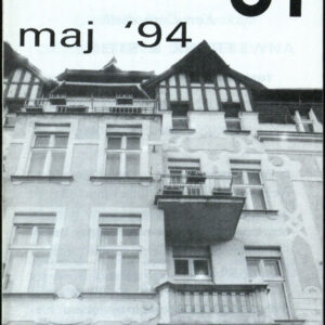 drukowany tekst z czarno-białą fotografią