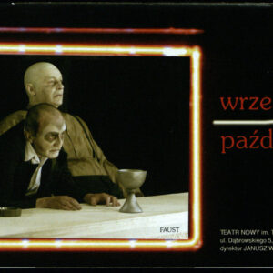 drukowany tekst z kolorową fotografią na pierwszej stronie i czarno-białymi fotografiami w środku, kolorowe elementy graficzne