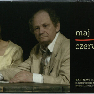 drukowany tekst z kolorową fotografią na pierwszej stronie i czarno-białymi fotografiami w środku, kolorowe elementy graficzne