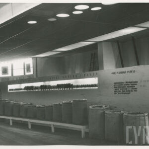 worki na stoisku wystawowym