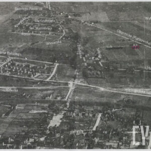 nazwy ulic w języku polskim rozmieszczone na planie