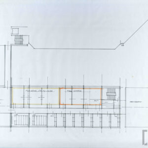 Szkic do projektu budynku Centrum NanoBioMedycznego (CNBM) UAM na terenie Kampusu Morasko