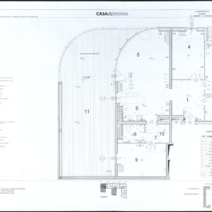 Projekt mieszkania na pierwszym piętrze apartamentowca z lokalami usługowymi na parterze Casa Verona