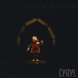 nieoświetlona scena, pośrodku punktowo oświetlona lalka