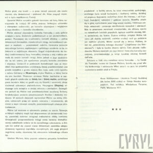 Program spektaklu Mieszczanin szlachcicem Moliera w Teatrze Polskim w Poznaniu