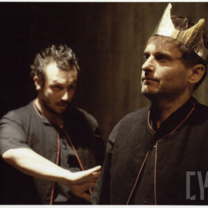 Adam Łoniewski i Ireneusz Dydliński w spektaklu "Mamma Medea" Toma Lanoye’a w Teatrze Polskim w Poznaniu