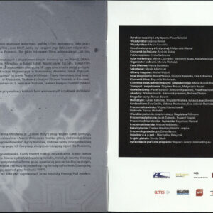 Program spektaklu Postępujący zanik mięśni Andrzeja Bartnikowskiego w Teatrze Polskim w Poznaniu