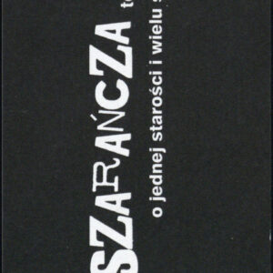 Program spektaklu Szarańcza Biljany Srbljanović w Teatrze Polskim w Poznaniu