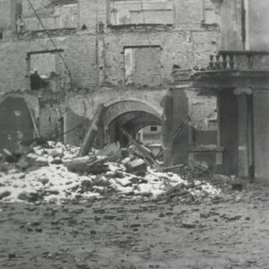 Budynek zniszczony w czasie walk o Poznań