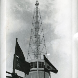 Pawilon nr 11, tzw. Iglica, w czasie XXV Międzynarodowych Targów Poznańskich w 1956 roku