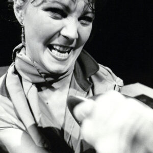 Renata Husarek w spektaklu Umrzeć ze śmiechu Jacka Janczarskiego w Teatrze Polskim w Poznaniu