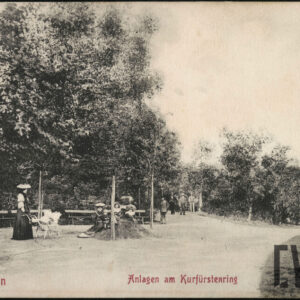 Alejki w Parku Schillera (dzisiaj Park Karola Marcinkowskiego) około 1905 roku