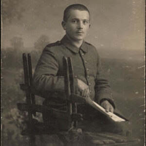 Edmund Mańczak w trakcie służby w armii niemieckiej w czasie I wojny światowej