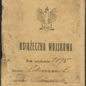 Książeczka wojskowa Edmunda Mańczaka