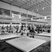 stoiska wystawowe w hali targowej