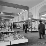 stoiska wystawowe w hali targowej