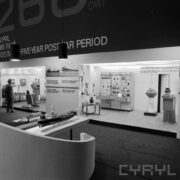 stoiska w hali wystawowej