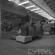 stoiska w hali wystawowej